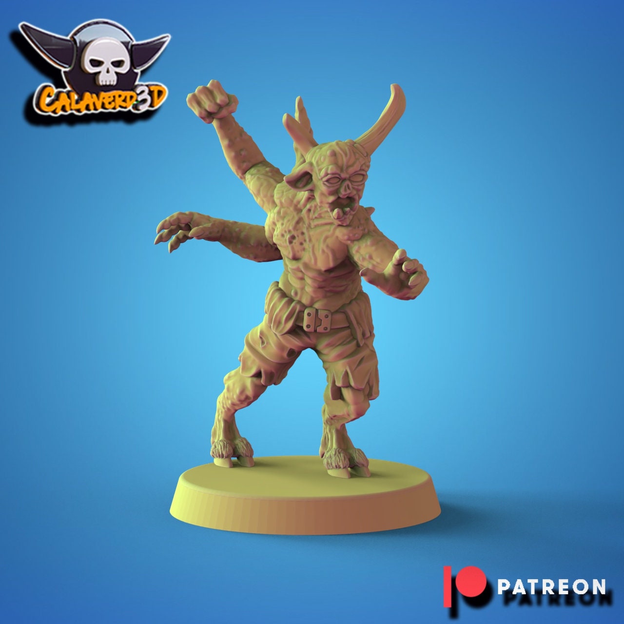 Chaos Nurgle Fantasy Football proxy Team  'The Fallout Riders' Calaverd