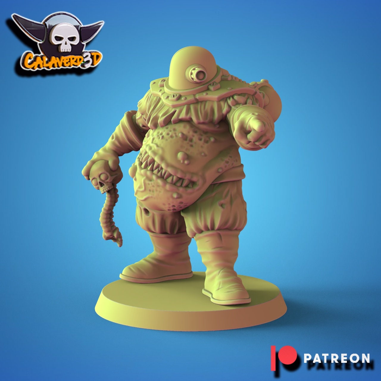 Chaos Nurgle Fantasy Football proxy Team  'The Fallout Riders' Calaverd