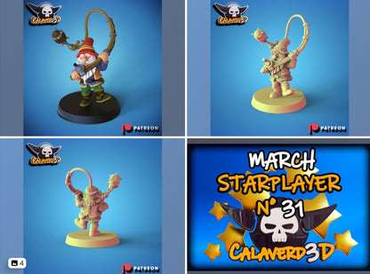 Gnome Fantasy Football proxy star player 31 Calaverd