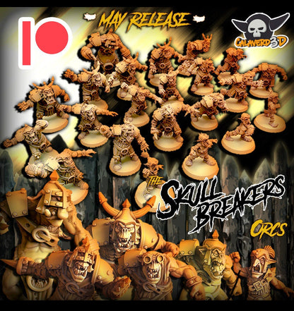 The Skull Breakers Orcs Fantasy Football Team  - 3D *New for May 23*