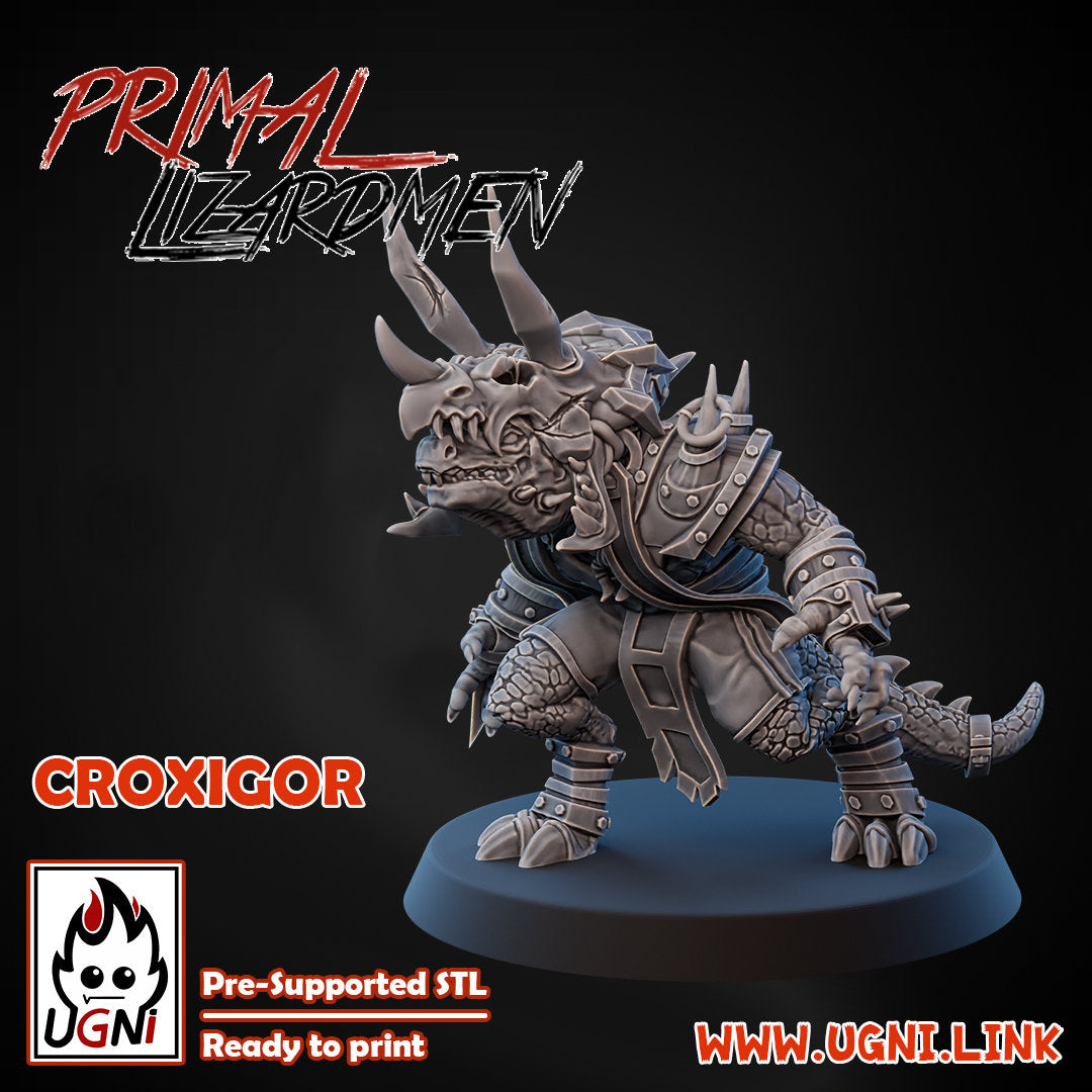 Lizardmen Big Guy / Star Player Krox Fantasy Football -  Croxigor UGNI