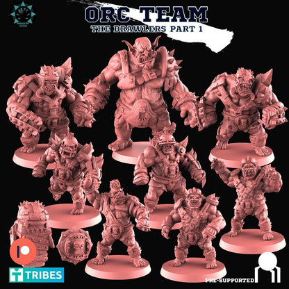 Orc ‘The Brawlers ’ Fantasy Football Team -