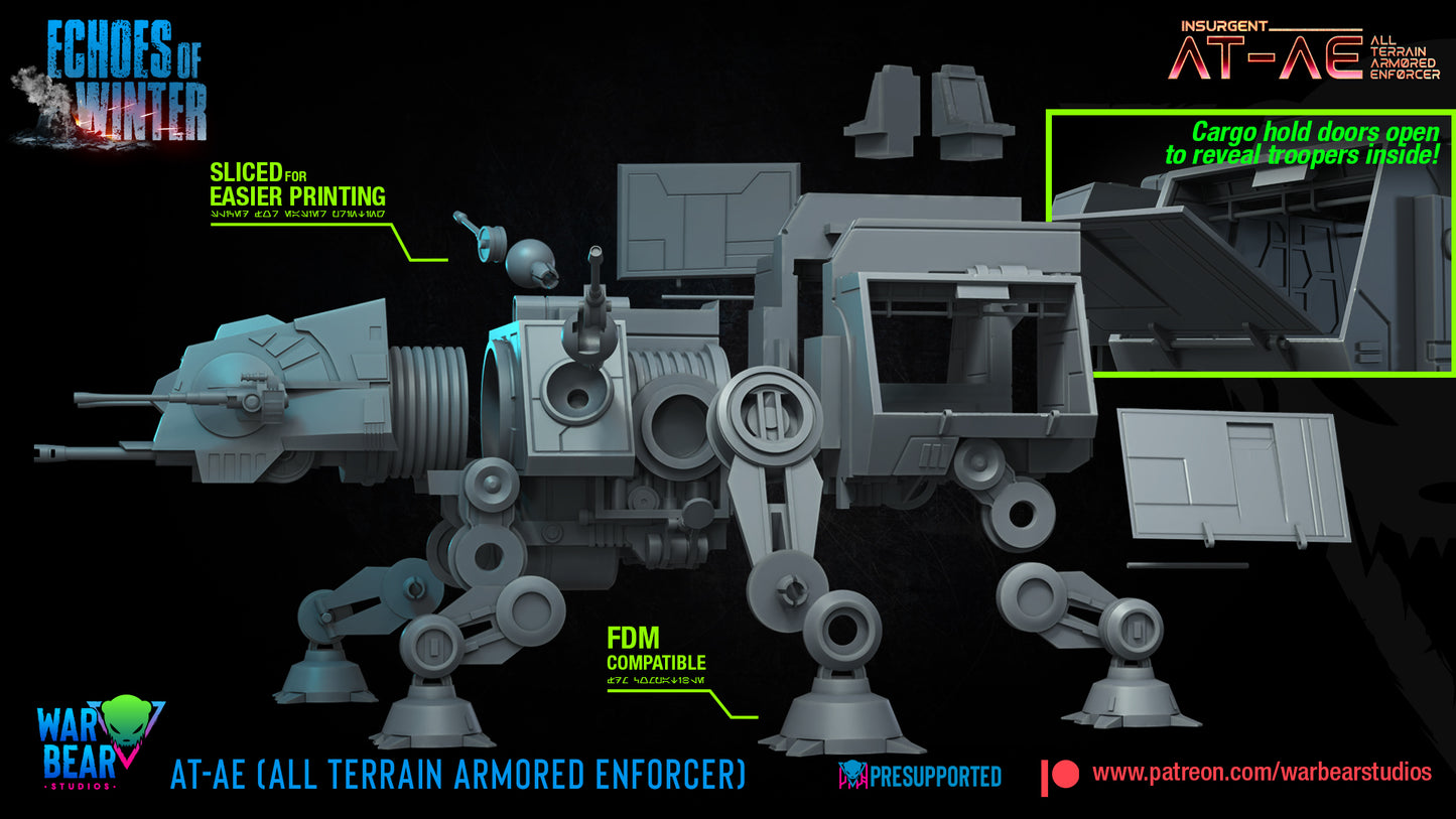 Insurgent AT-AE (Armored Enforcer) Star Wars RPG Legion Shatterpoint War Bear