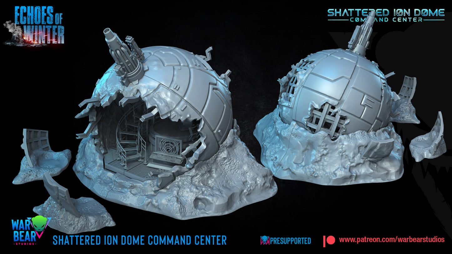 Shattered Ion Dome Command Center Star Wars RPG Legion Shatterpoint War Bear