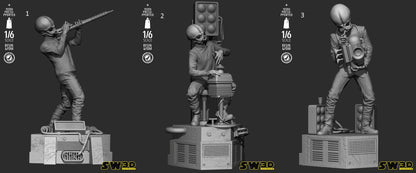 Cantina Band Sculptures Star Wars themed 3D Bust / Sculpture by SW3D