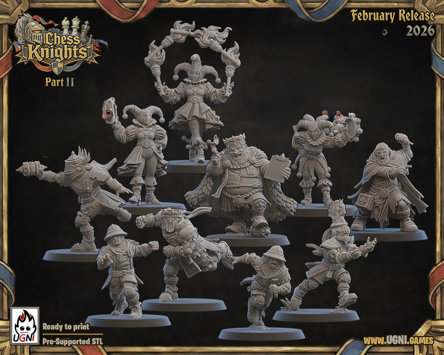Chess Knights Fantasy Football Team -