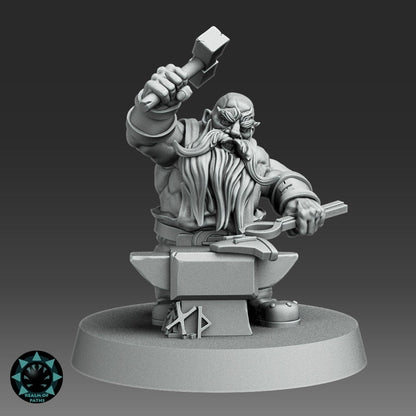 Dwarf support staff Fantasy Football Team  - cheerleaders, coach, apothecary ROP