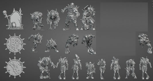 Necromantic Horror / Undead Fantasy Football Complete Team - Necromancer Brutefun