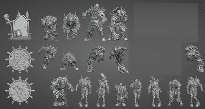 Necromantic Horror / Undead Fantasy Football Complete Team - Necromancer Brutefun