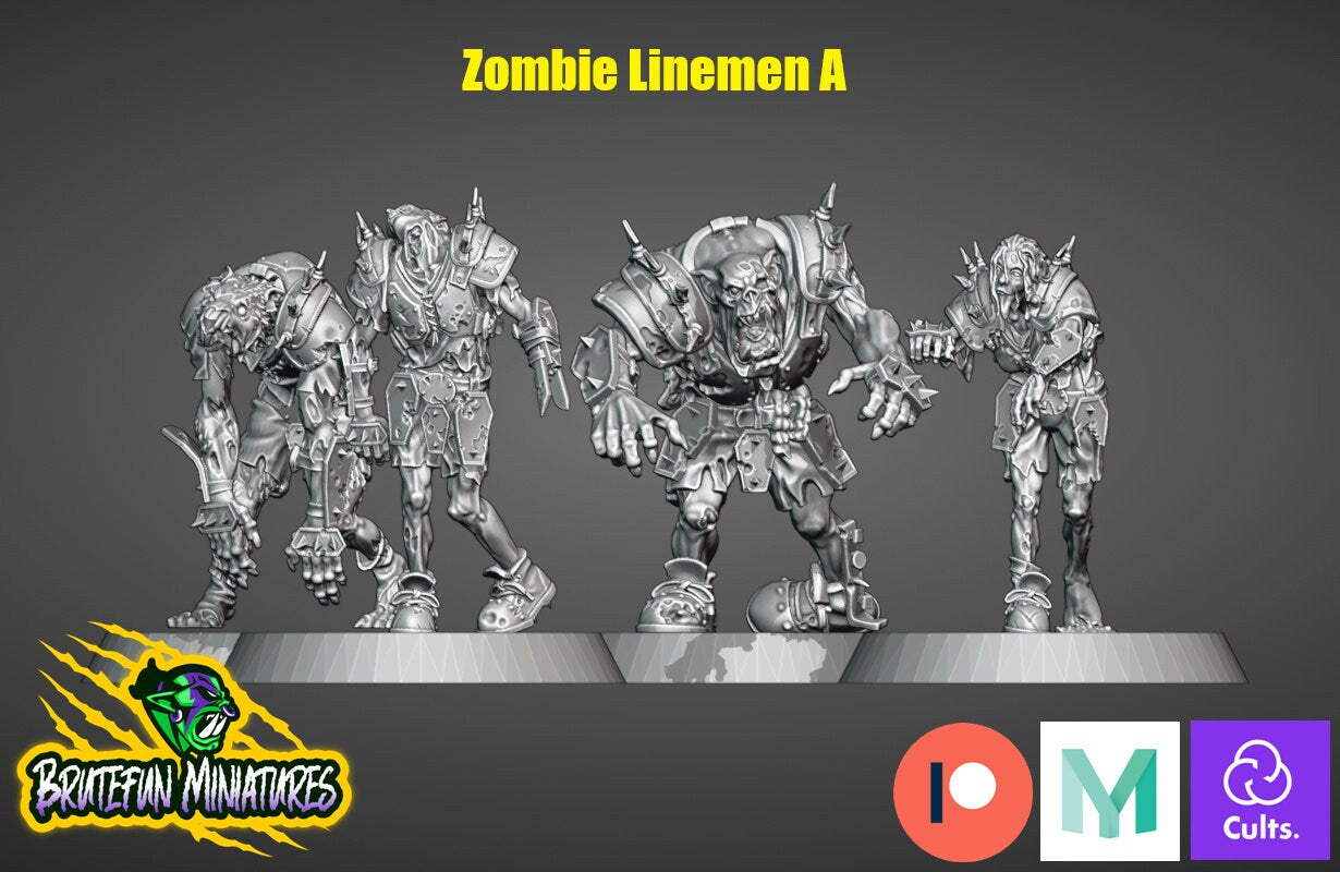 Necromantic Horror / Undead Fantasy Football Complete Team - Necromancer Brutefun