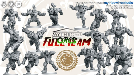 Orc Fantasy Football Team  - RN Studios Mythbowl