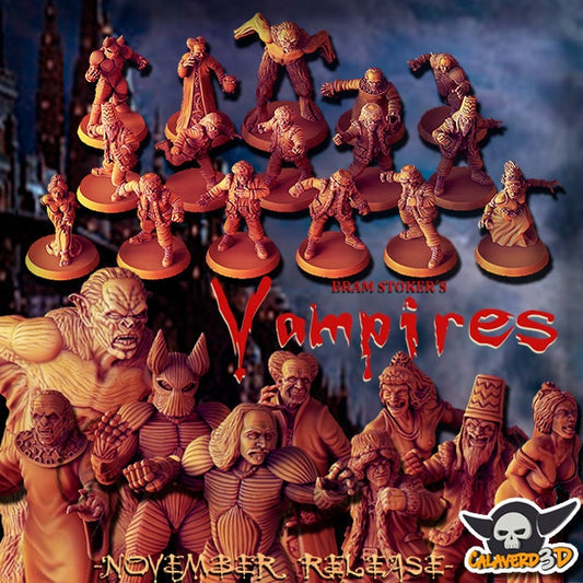 Bram stoker Inspired Vampire Fantasy Football Team - Calaverd