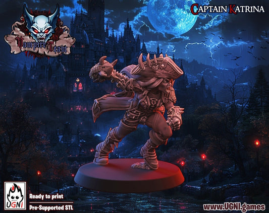 Captain Katrina Vampire Fantasy Football star player - UGNI