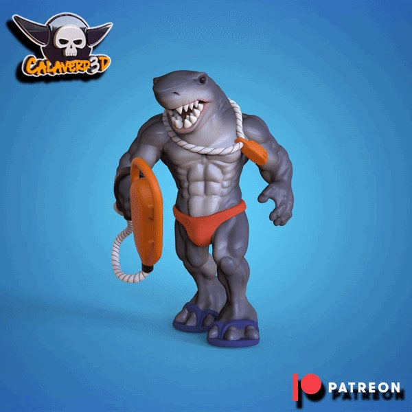 Lizardmen / Black Orc Fantasy Football proxy Team  Summer Sharks Calaverd