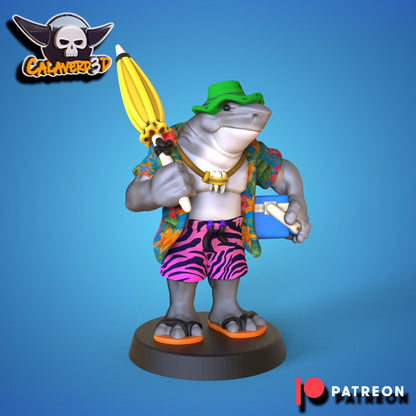 Lizardmen / Black Orc Fantasy Football proxy Team  Summer Sharks Calaverd