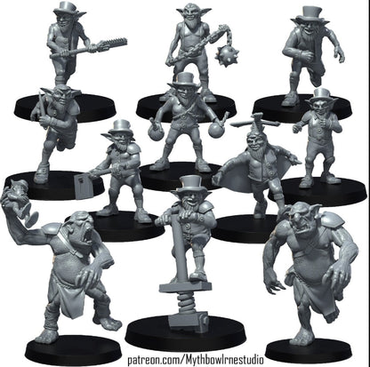 Goblin Fantasy Football Team  - RN Studios Mythbowl Korrigans