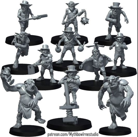 Goblin Fantasy Football Team  - RN Studios Mythbowl Korrigans