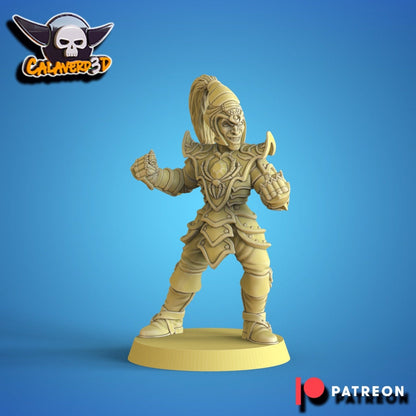 Drow Dark Elves Fantasy Football Team - Calaverd