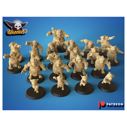 Ork proxy Pig (Porko) Fantasy Football Team  - Calaverd