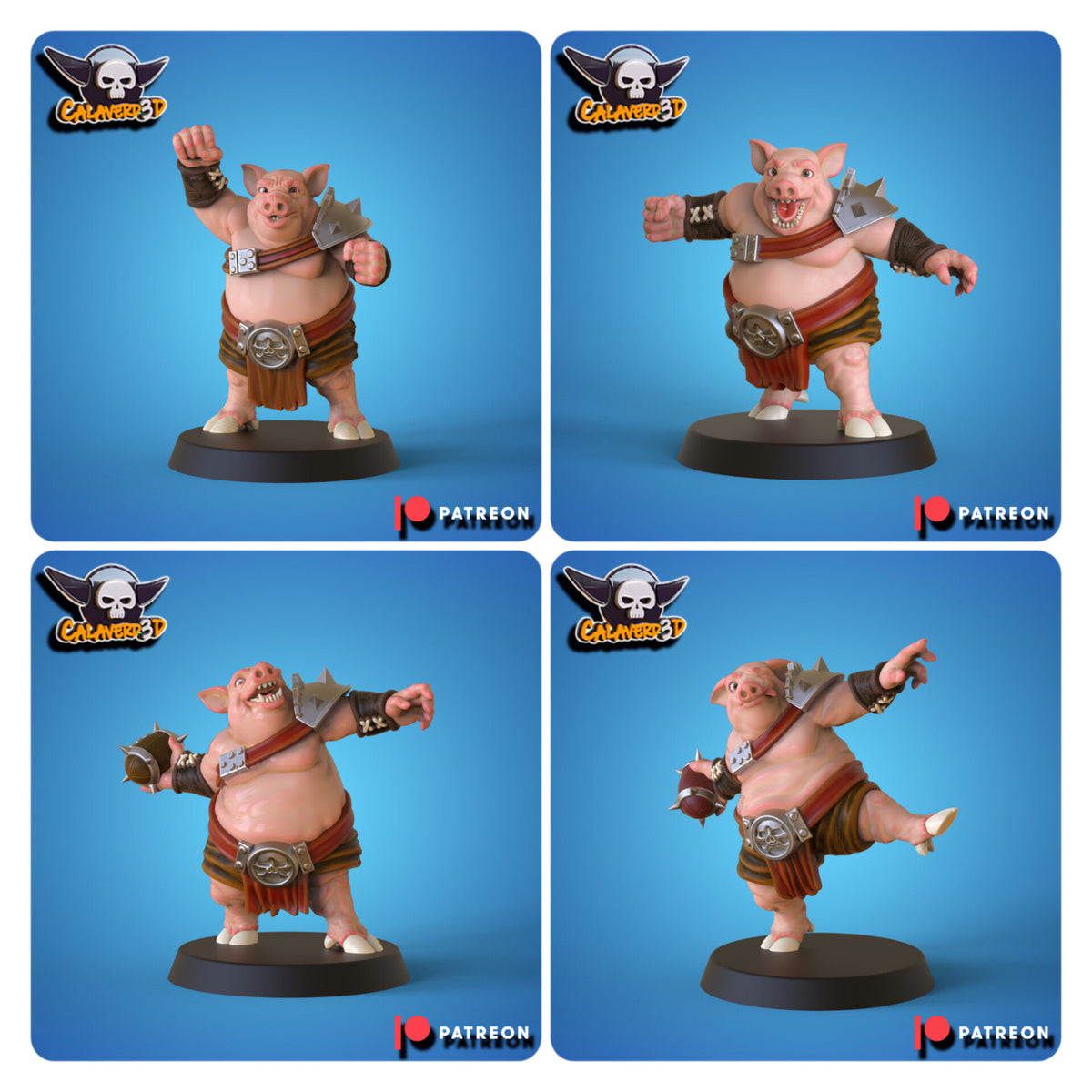 Ork proxy Pig (Porko) Fantasy Football Team  - Calaverd