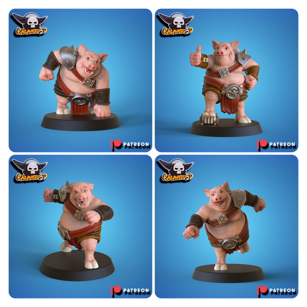Ork proxy Pig (Porko) Fantasy Football Team  - Calaverd