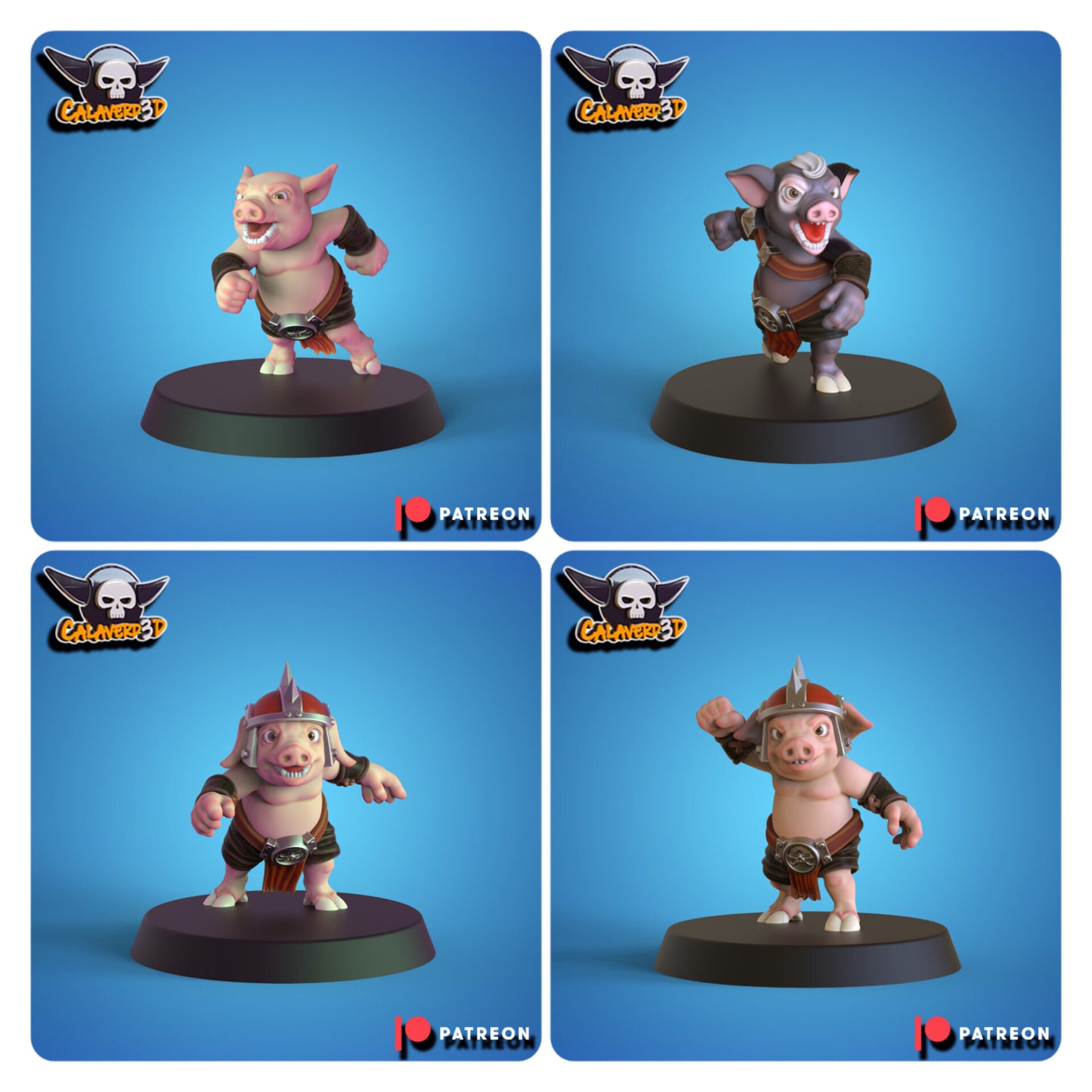 Ork proxy Pig (Porko) Fantasy Football Team  - Calaverd