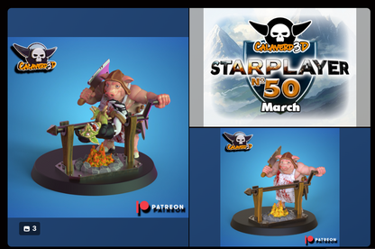 Porkos star player #50 Chef Calaverd