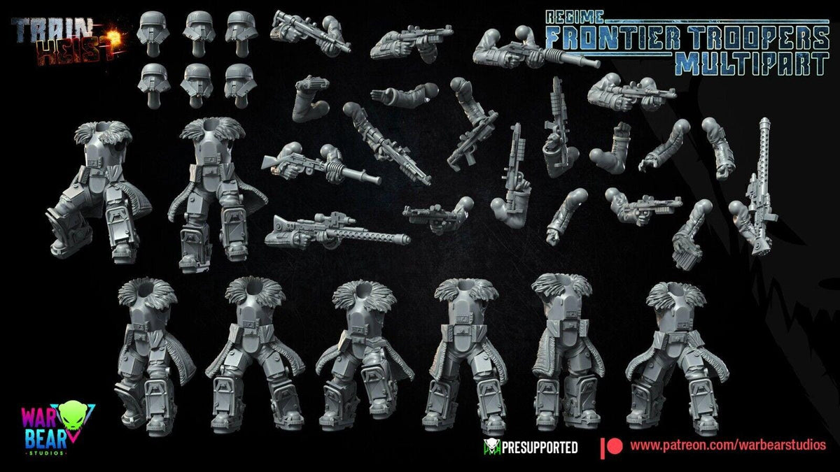 8 imp frontier troopers star wars rpg legion shatterpoint compatible - war bear