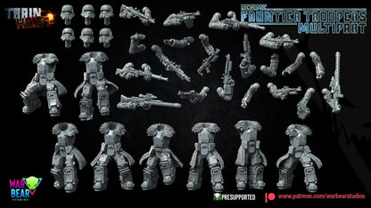 8 imp frontier troopers star wars rpg legion shatterpoint compatible - war bear