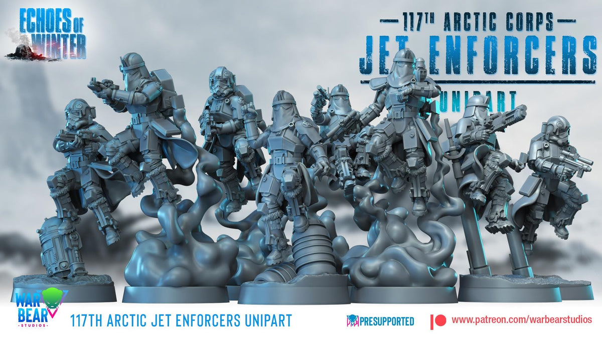 16 imperial arctic jet troopers star wars legion rpg shatterpoint compatible war bear