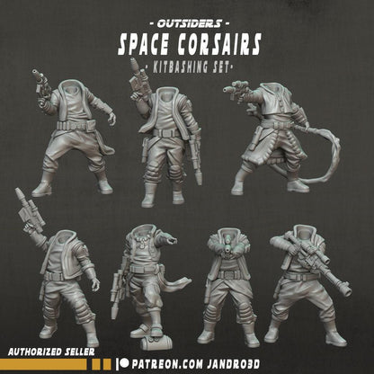 7 x outsiders space corsairs star wars legion compatible jandro3d