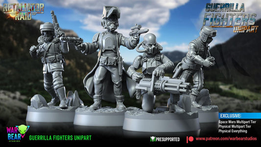 9 x rebel guerrilla fighters proxy star wars legion shatterpoint compatible warbear
