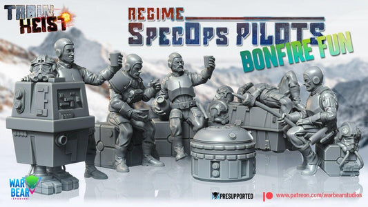 6x imp specops pilots (brutefun) star wars rpg legion shatterpoint compatible war bear