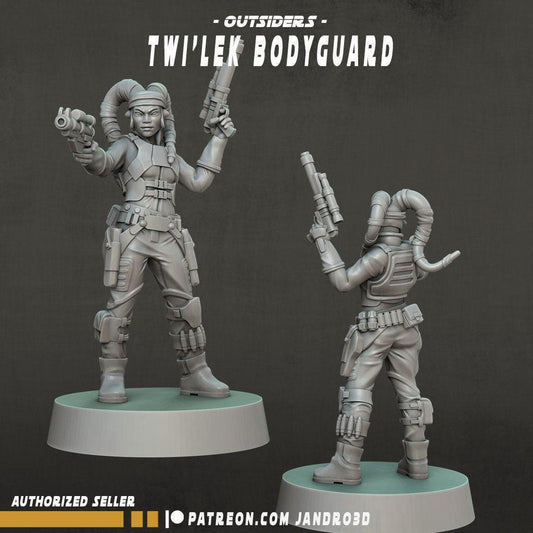 Outsiders twi'lek bodyguard - star wars legion compatible jandro
