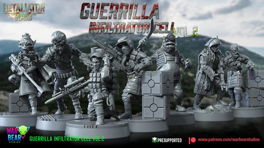 6 x rebel guerrilla infiltrator cell vol 2 proxy star wars legion shatterpoint compatible warbear