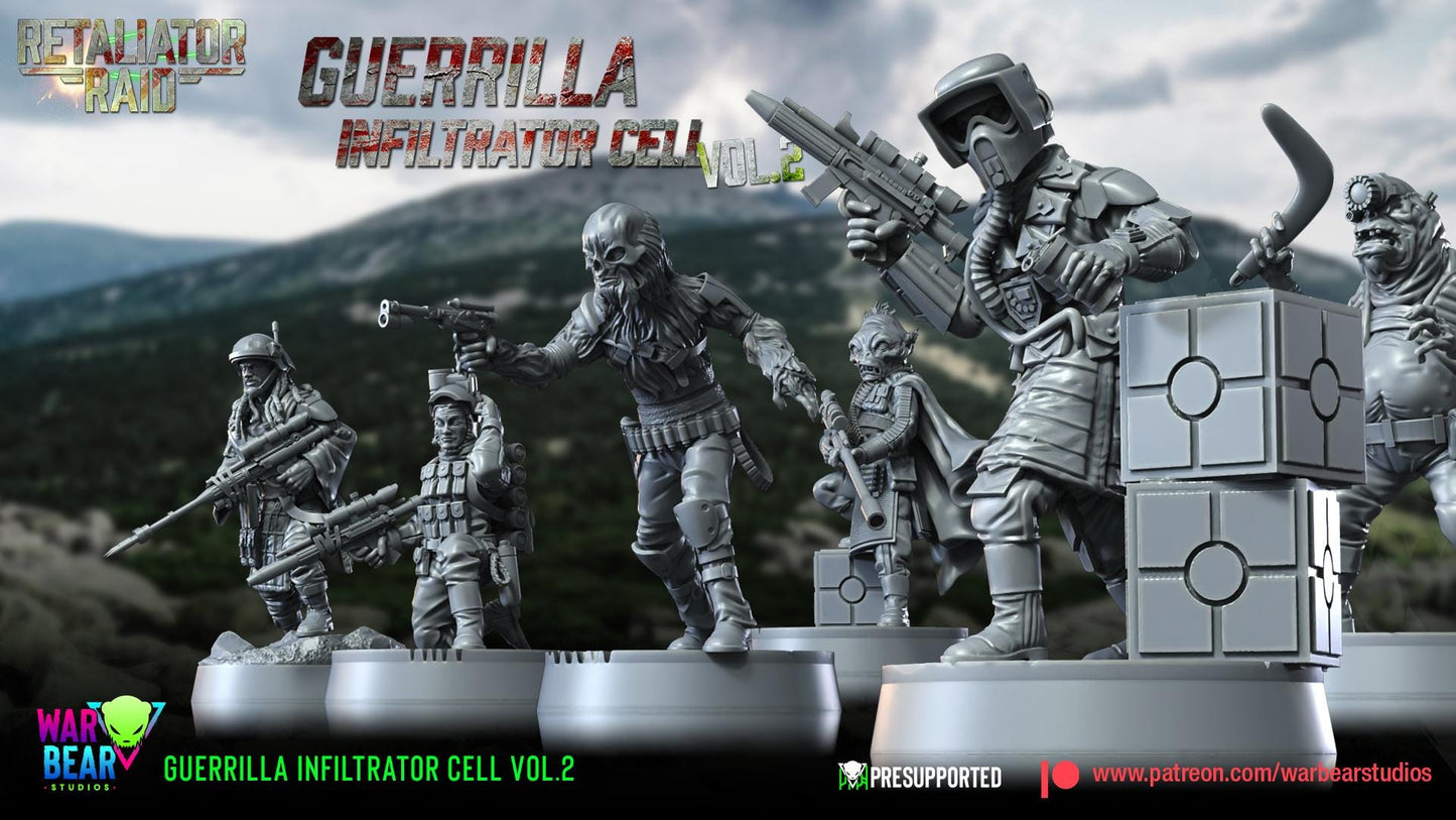 6 x rebel guerrilla infiltrator cell vol 2 proxy star wars legion shatterpoint compatible warbear