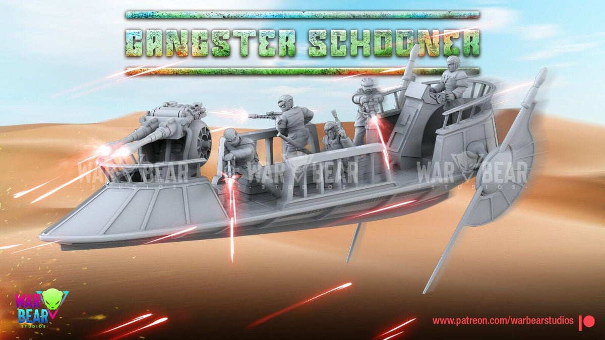 Gangster schooner ship  star wars rpg legion shatterpoint compatible war bear