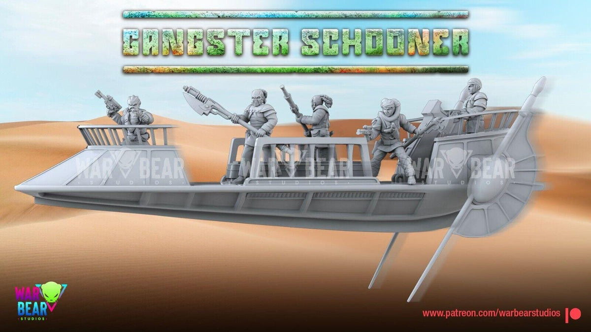 Gangster schooner ship  star wars rpg legion shatterpoint compatible war bear