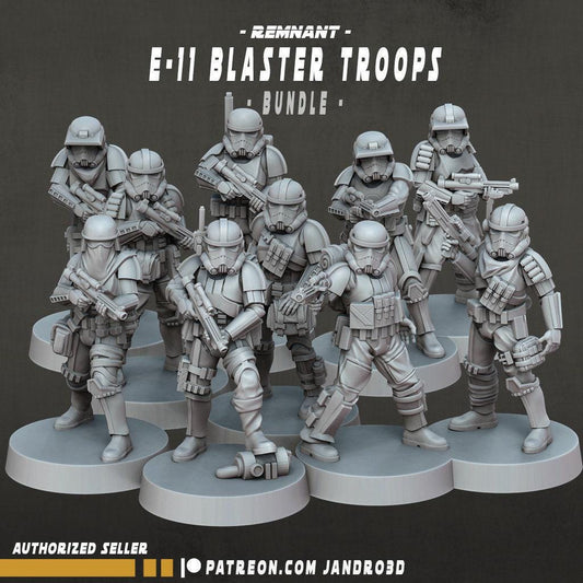 5/10 remnant e-11 blaster troopers -star wars legion compatible jandro3d