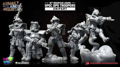 10 clone mountain spec ops star wars legion rpg shatterpoint compatible war bear