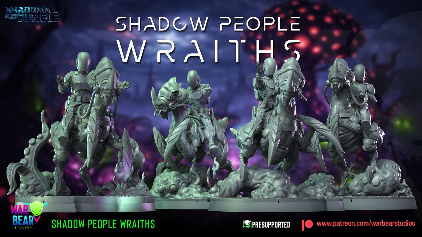 4 shadow people wraith rides star wars legion shatterpoint compatible war bear