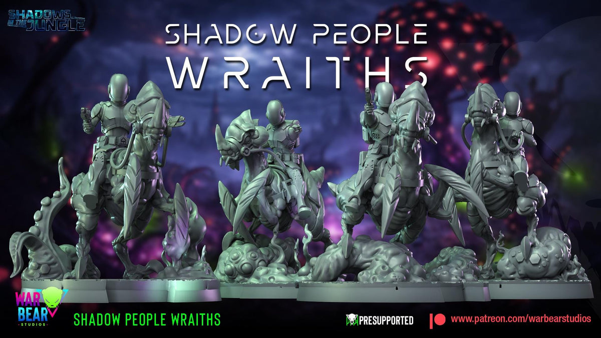 4 shadow people wraith rides star wars legion shatterpoint compatible war bear