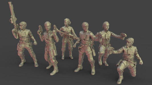 5 x rebel pilots b proxy - star wars legion shatterpoint compatible warblade