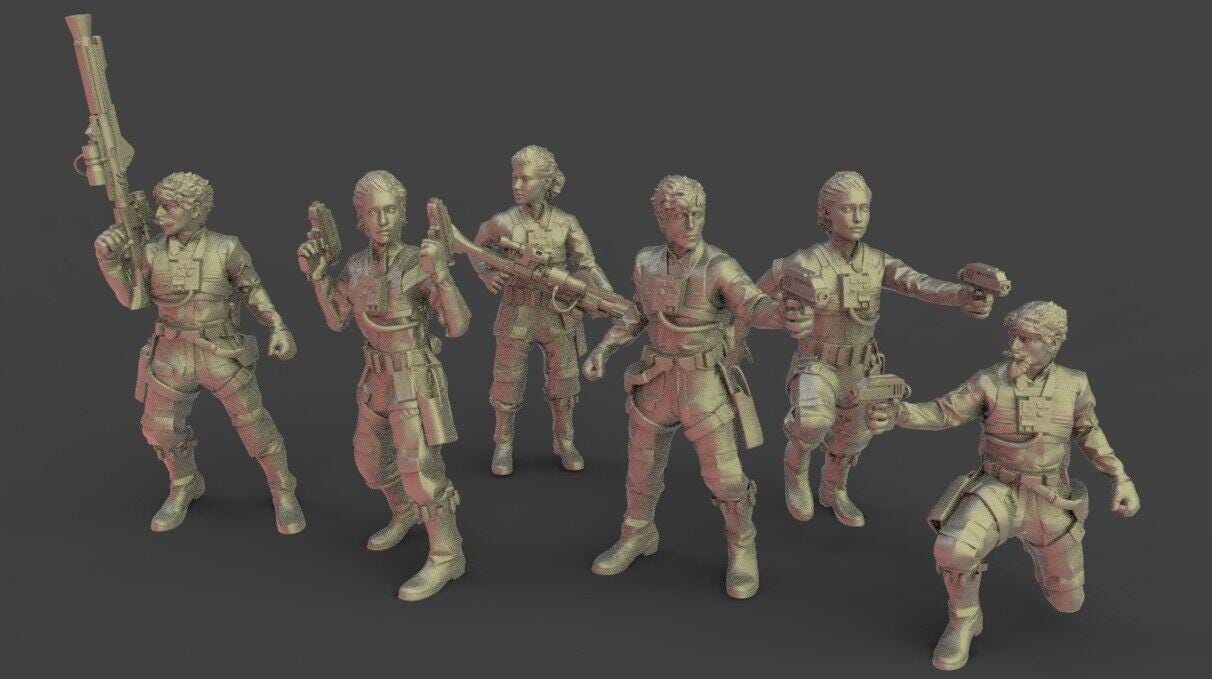 5 x rebel pilots b proxy - star wars legion shatterpoint compatible warblade