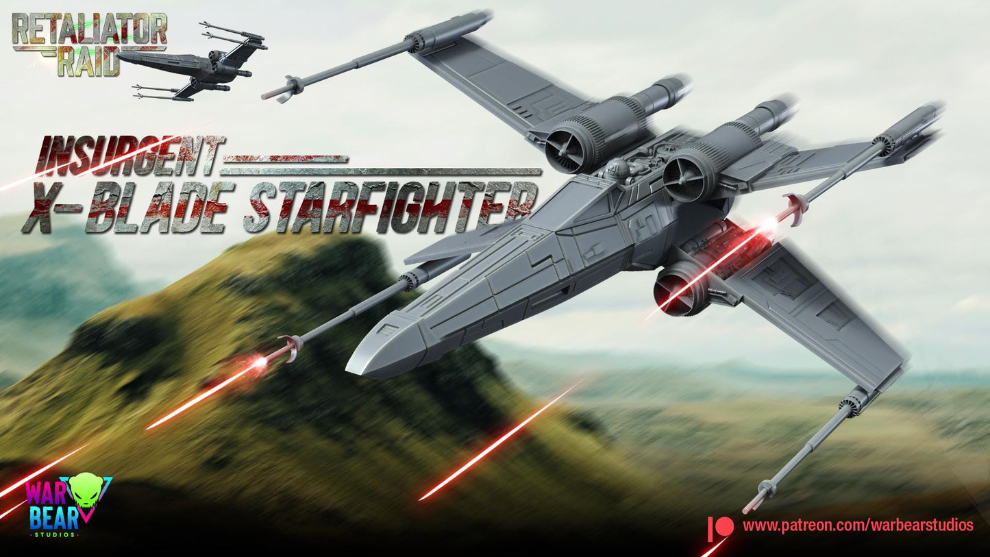Insurgent x-blade (x-wing proxy) star wars rpg legion shatterpoint compatible - war bear