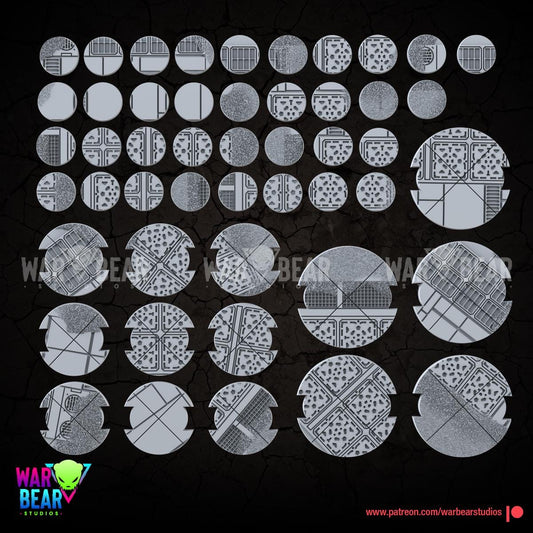 Slug gangsers palace bases (27mm, 50mm, 70mm, 100mm)  - star wars legion warbear