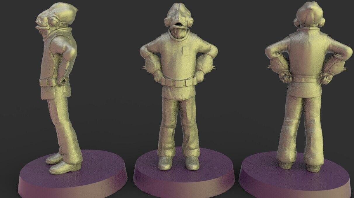 Mon calamari officer proxy - star wars legion shatterpoint compatible warblade