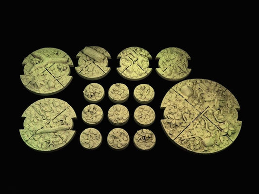 Forest bases (27mm, 50mm, 70mm, 100mm)  - star wars legion warbear