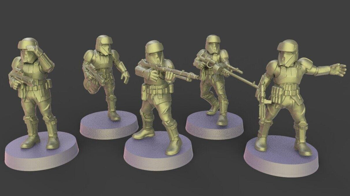 5 x beach troopers proxy - star wars legion shatterpoint compatible warblade