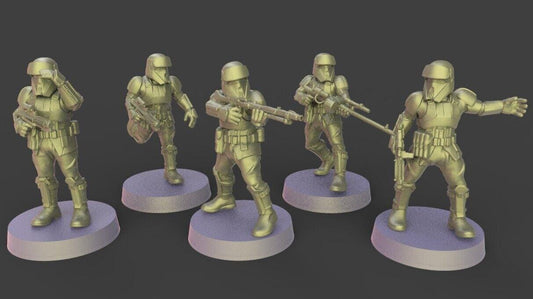 5 x beach troopers proxy - star wars legion shatterpoint compatible warblade